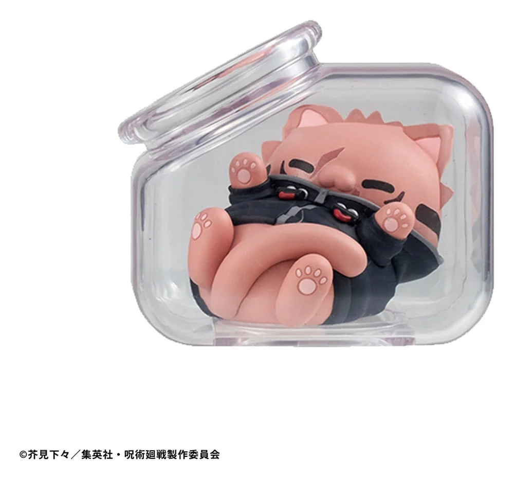 Jujutsu Kaisen Mega Cat Project Trading Figure Good Night Jujutsu Cats 7 cm - 1 Unidade